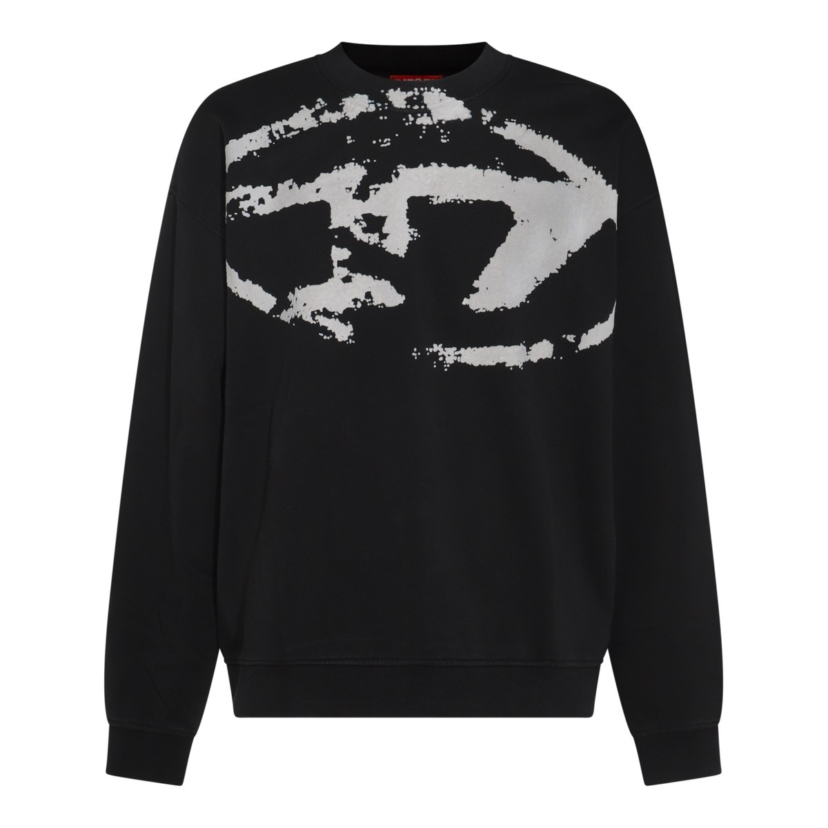 BLACK COTTON SWEATSHIRT