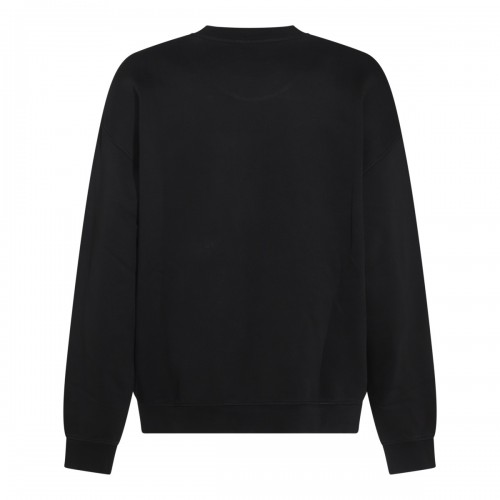 BLACK COTTON SWEATSHIRT