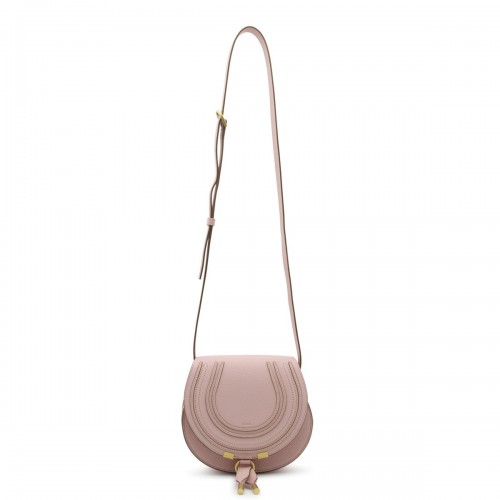 LIGHT ROSE LEATHER MARCIE CROSSBODY BAG