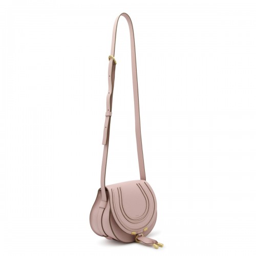 LIGHT ROSE LEATHER MARCIE CROSSBODY BAG