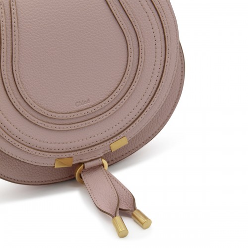 LIGHT ROSE LEATHER MARCIE CROSSBODY BAG
