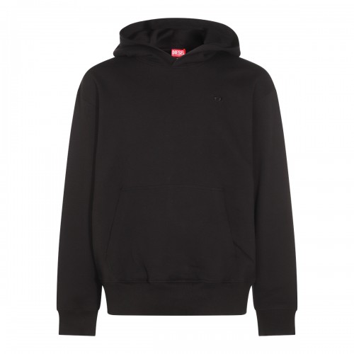 BLACK COTTON SWEATSHIRT