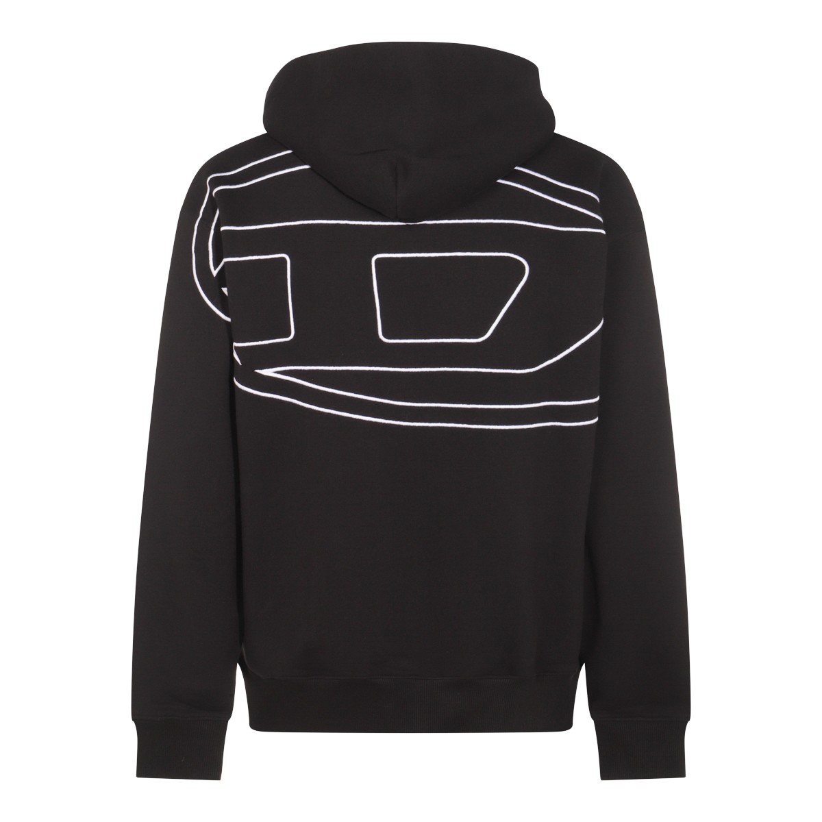 BLACK COTTON SWEATSHIRT