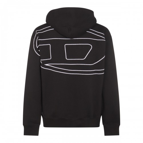 BLACK COTTON SWEATSHIRT