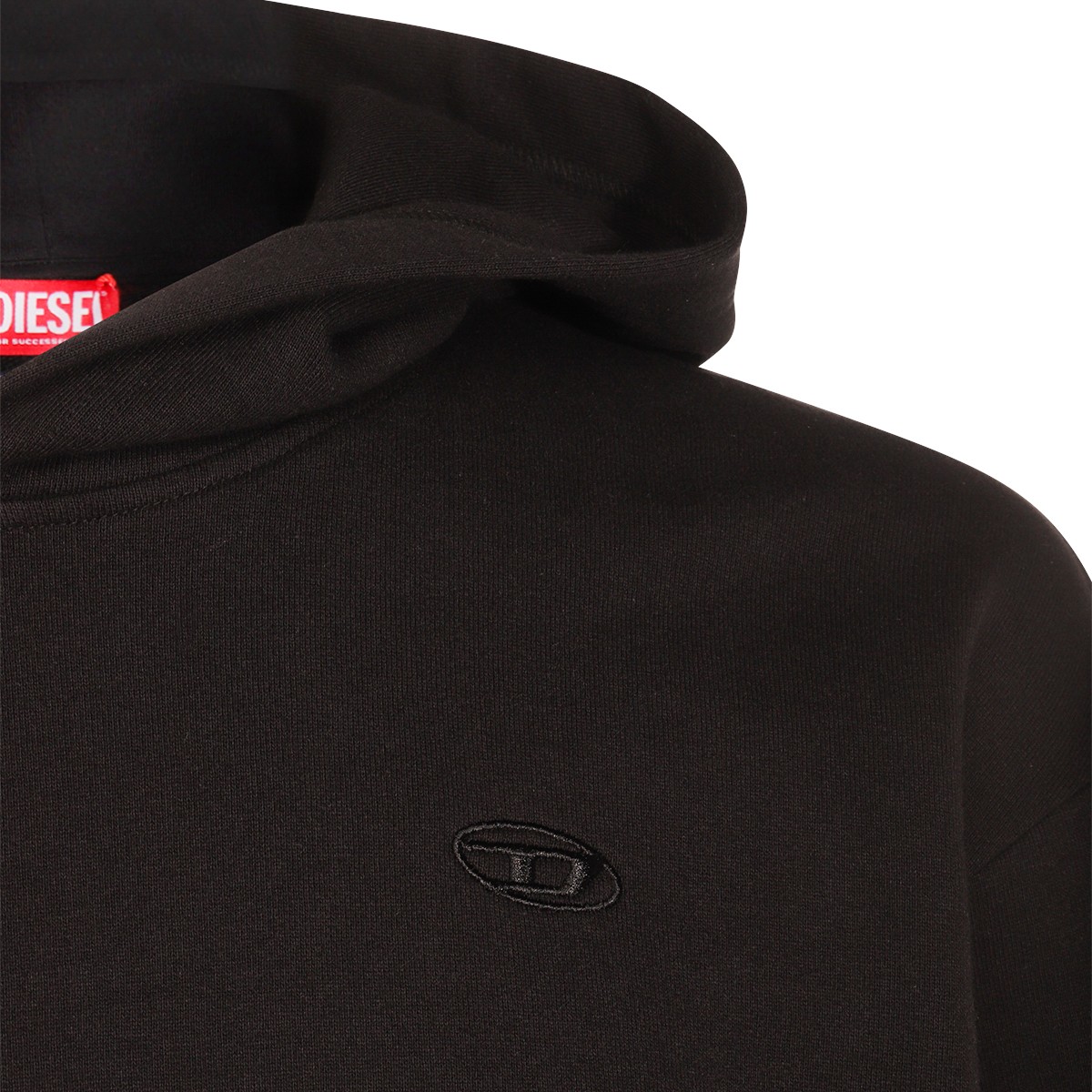 BLACK COTTON SWEATSHIRT