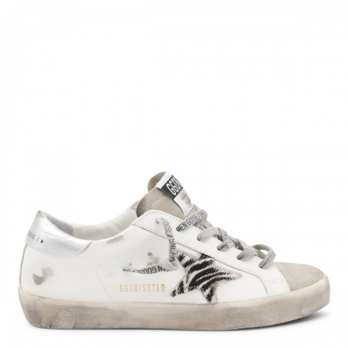 WHITE LEATHER SUPER STAR...