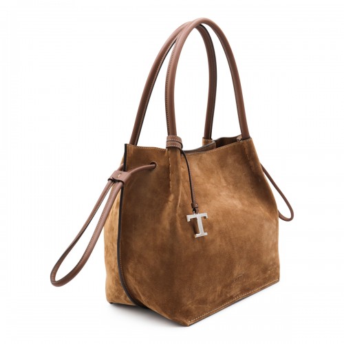 BROWN LEATHER BUZ TOTES 2