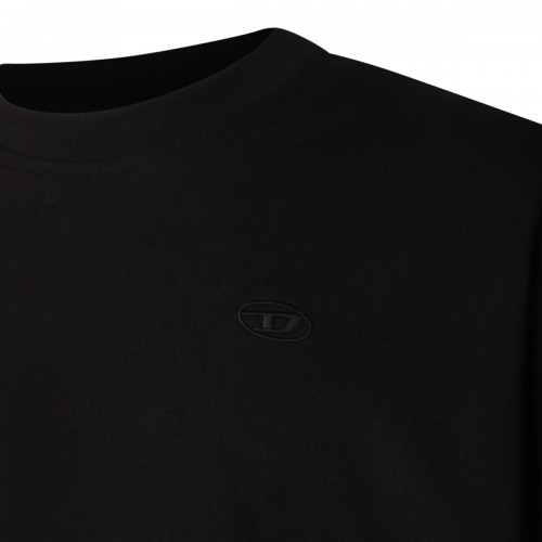 BLACK COTTON T.SHIRT