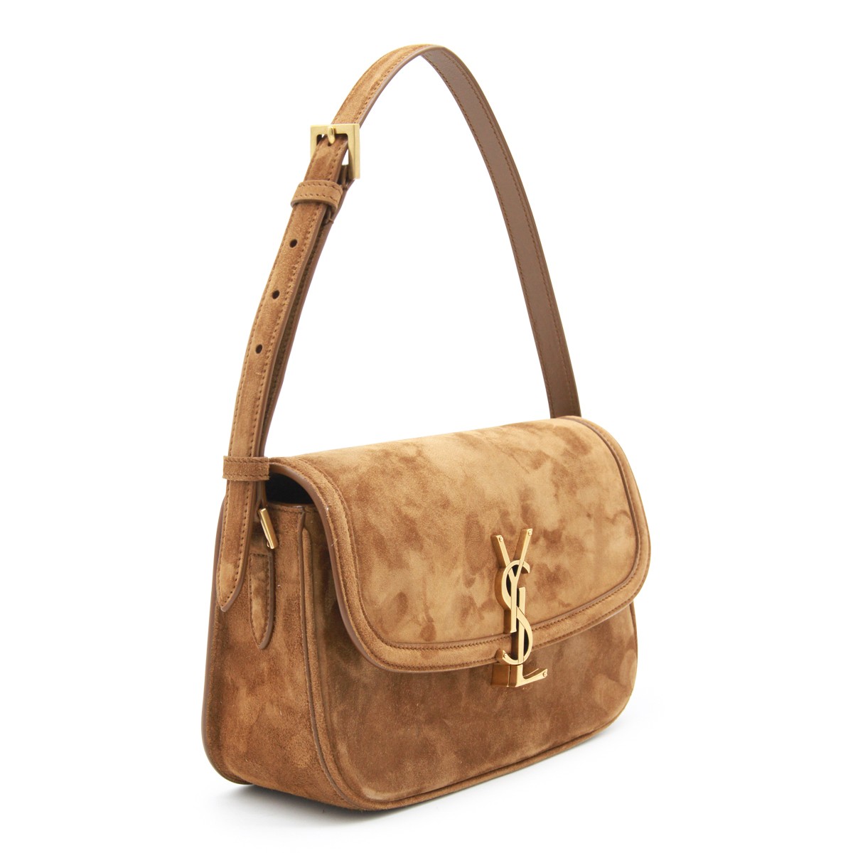 BROWN LEATHER SOLFERINO SHOULDER BAG