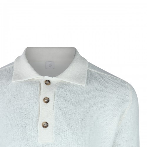 WHITE WOOL KNITWEAR