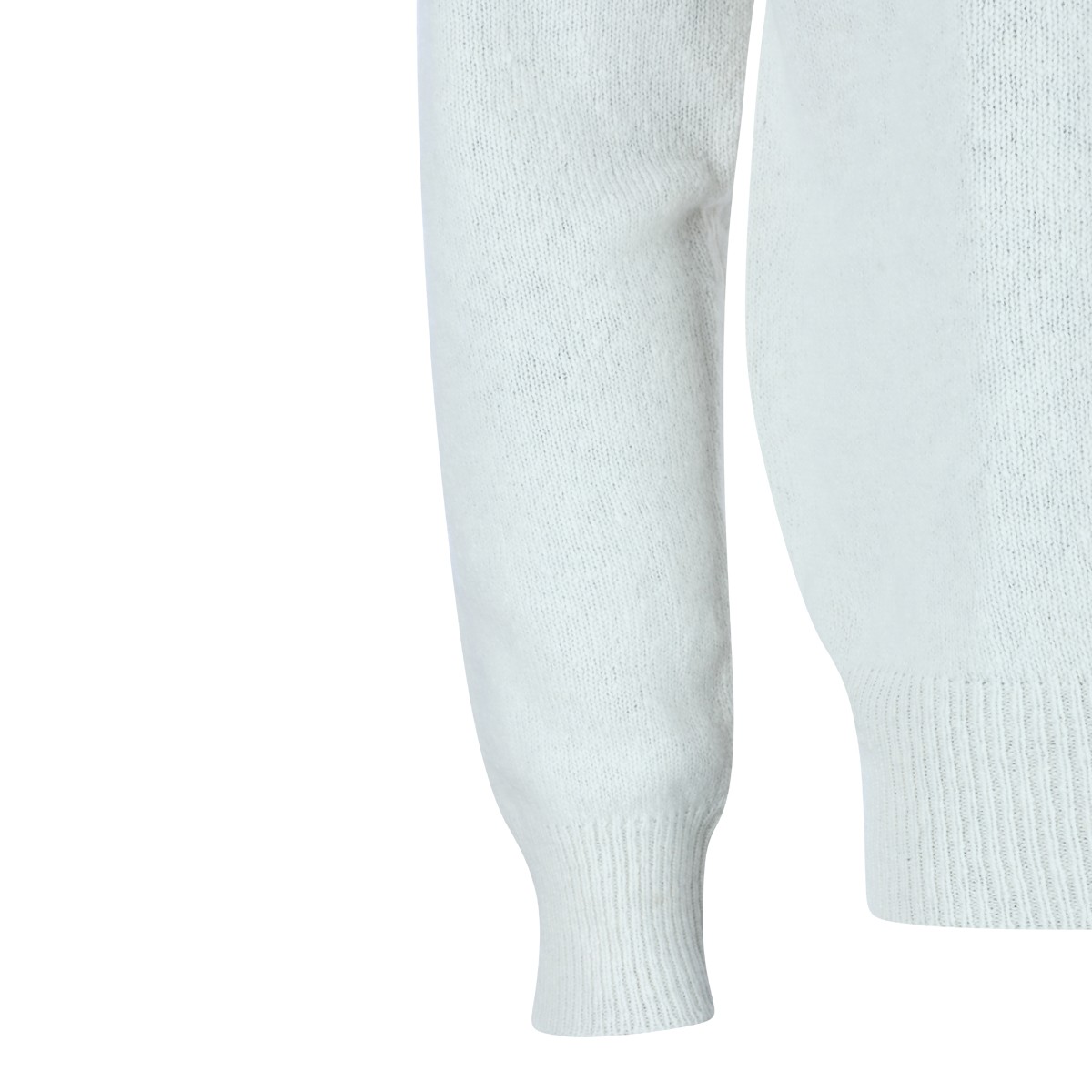 WHITE WOOL KNITWEAR