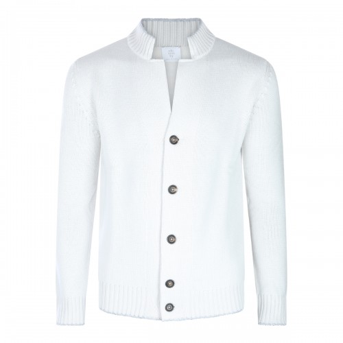 WHITE WOOL KNITWEAR
