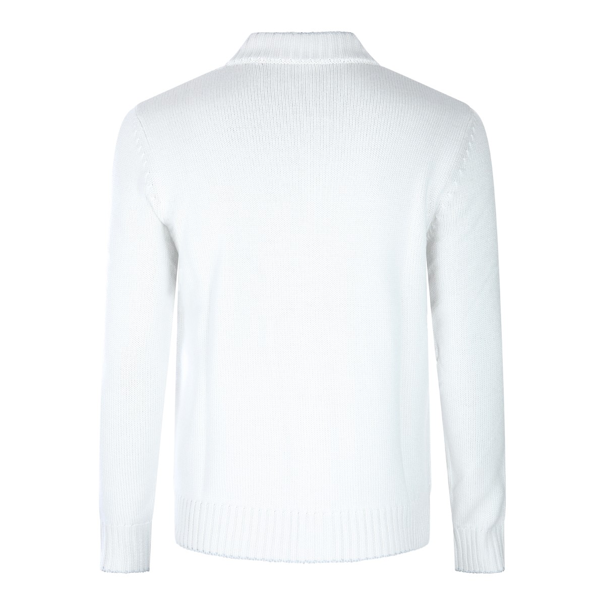 WHITE WOOL KNITWEAR