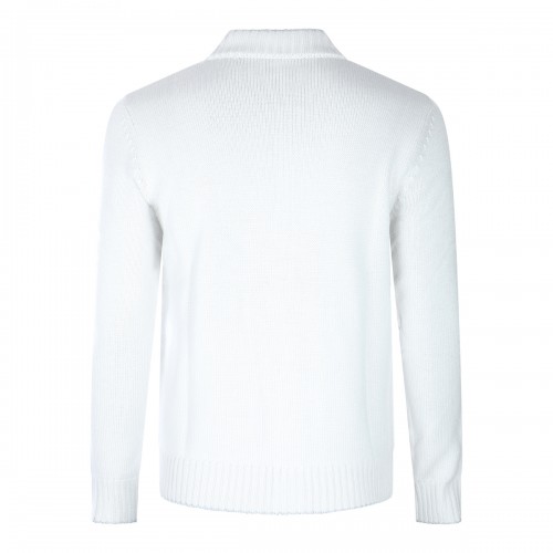 WHITE WOOL KNITWEAR