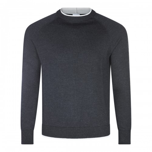 GREY WOOL KNITWEAR