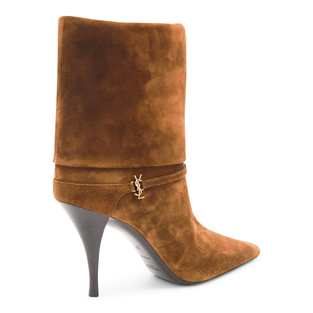 BROWN LEATHER VICKY 90 BOOTS BROWN LEATHER VICKY 90 BOOTS