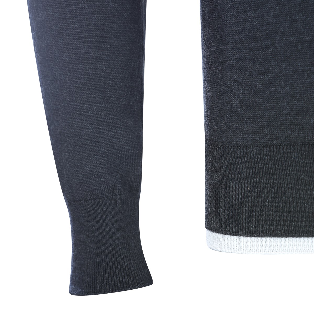 GREY WOOL KNITWEAR