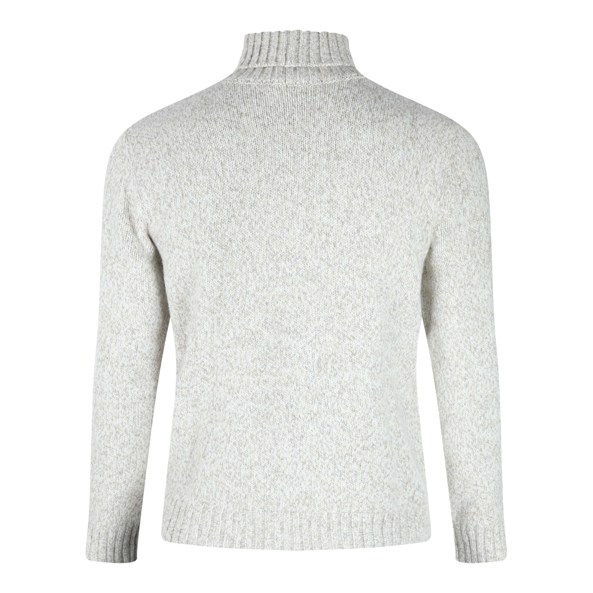 LIGHT GREY WOOL KNITWEAR