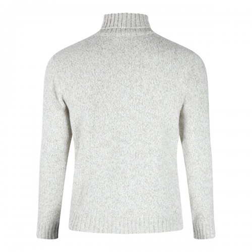 LIGHT GREY WOOL KNITWEAR