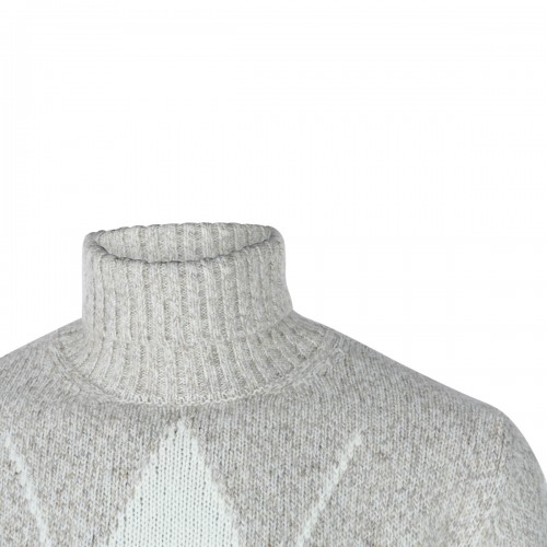 LIGHT GREY WOOL KNITWEAR