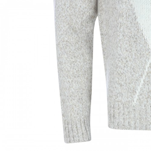 LIGHT GREY WOOL KNITWEAR