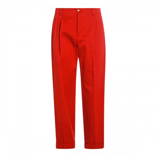 RED COTTON PANTS