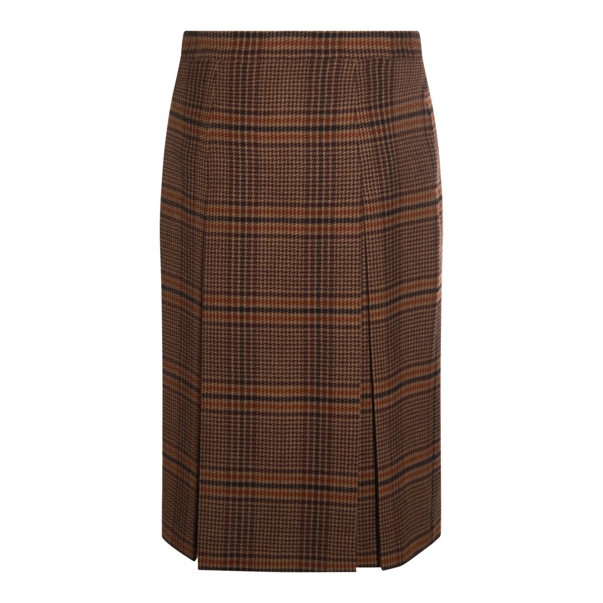 BROWN WOOL SKIRT