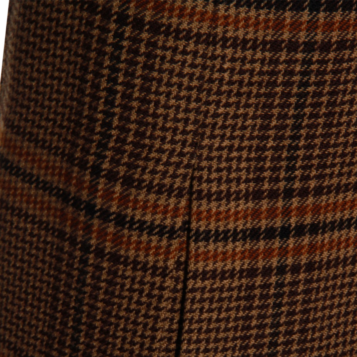 BROWN WOOL SKIRT