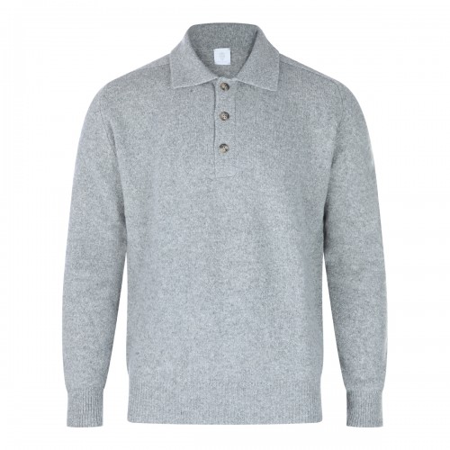GREY WOOL KNITWEAR