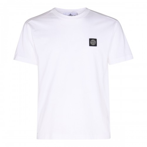 WHITE COTTON T-SHIRT