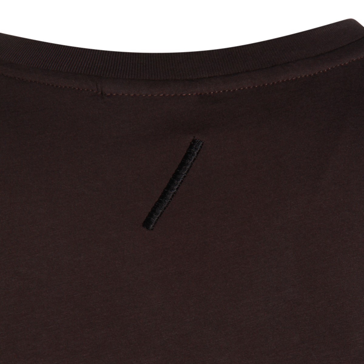 BROWN COTTON T-SHIRT