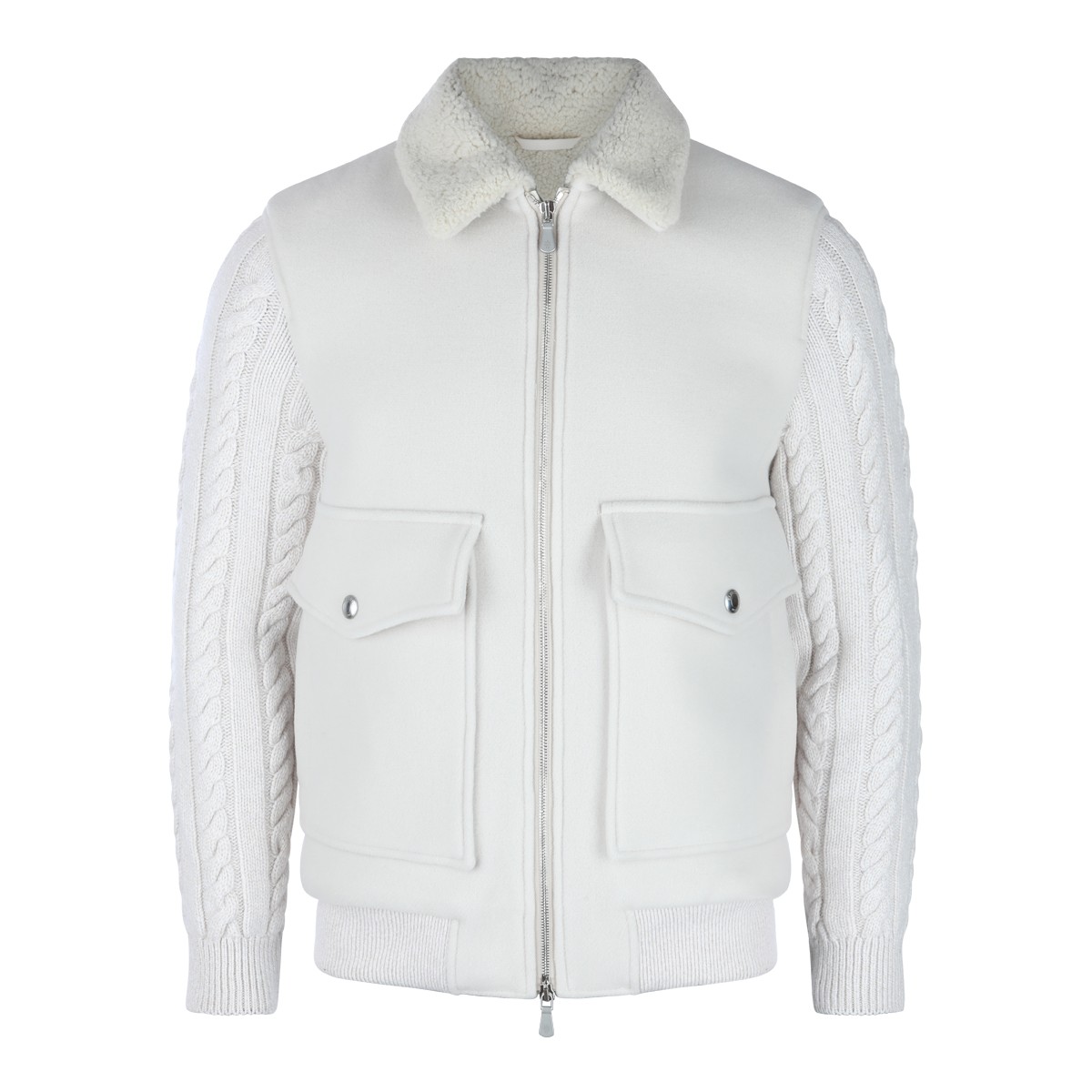 WHITE LEATHER JACKET