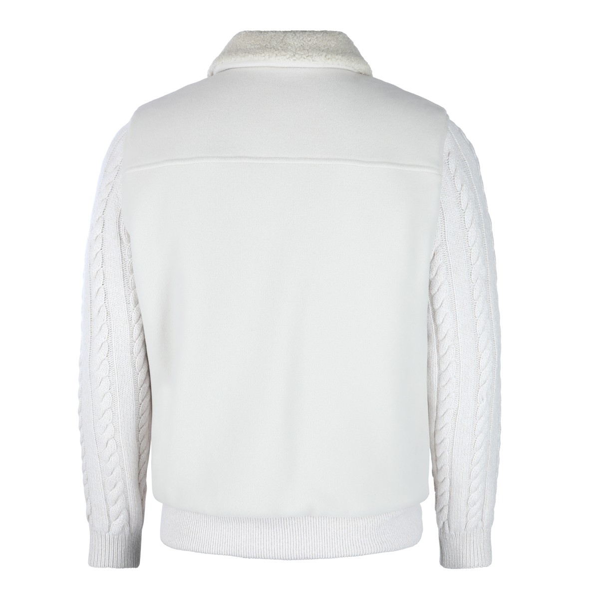 WHITE LEATHER JACKET