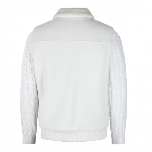 WHITE LEATHER JACKET