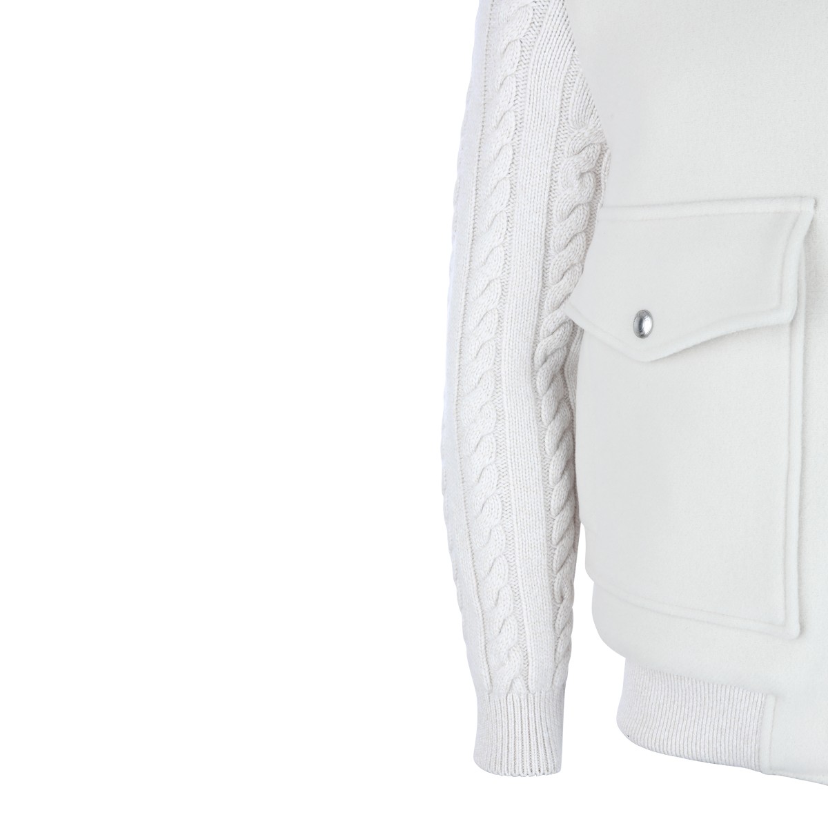 WHITE LEATHER JACKET