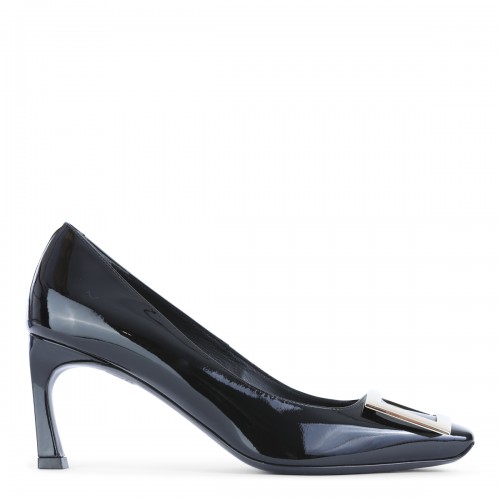 BLACK LEATHER PUMPS