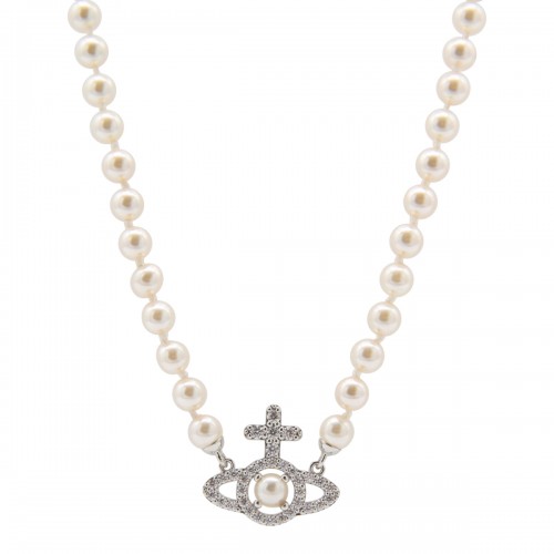 PEARL METAL NECKLACE