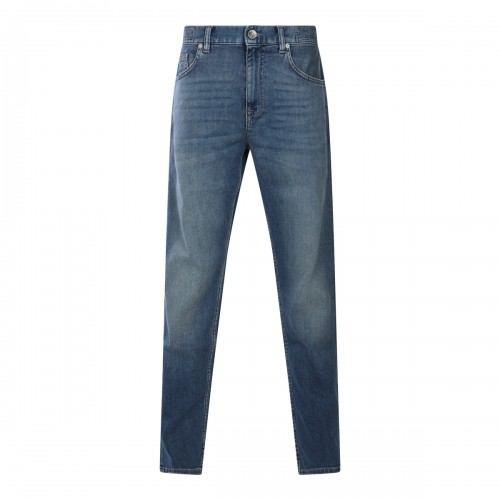 DARK BLUE COTTON JEANS