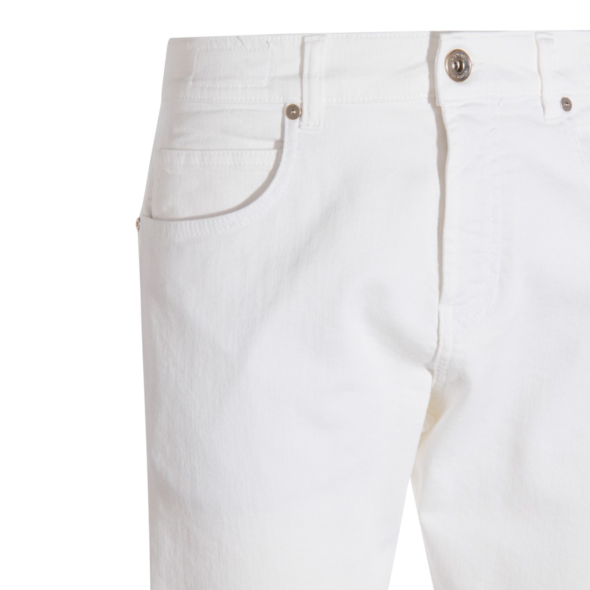 WHITE COTTON JEANS
