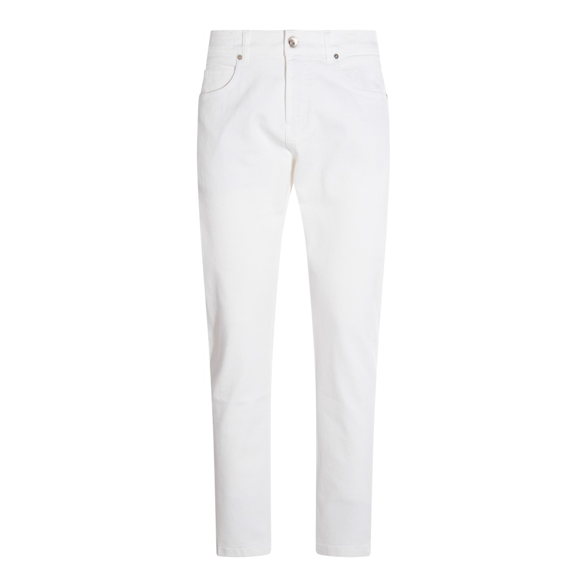 WHITE COTTON JEANS