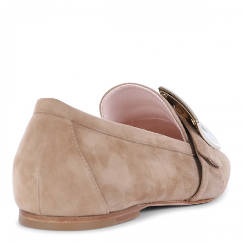 BEIGE LEATHER LOAFERS
