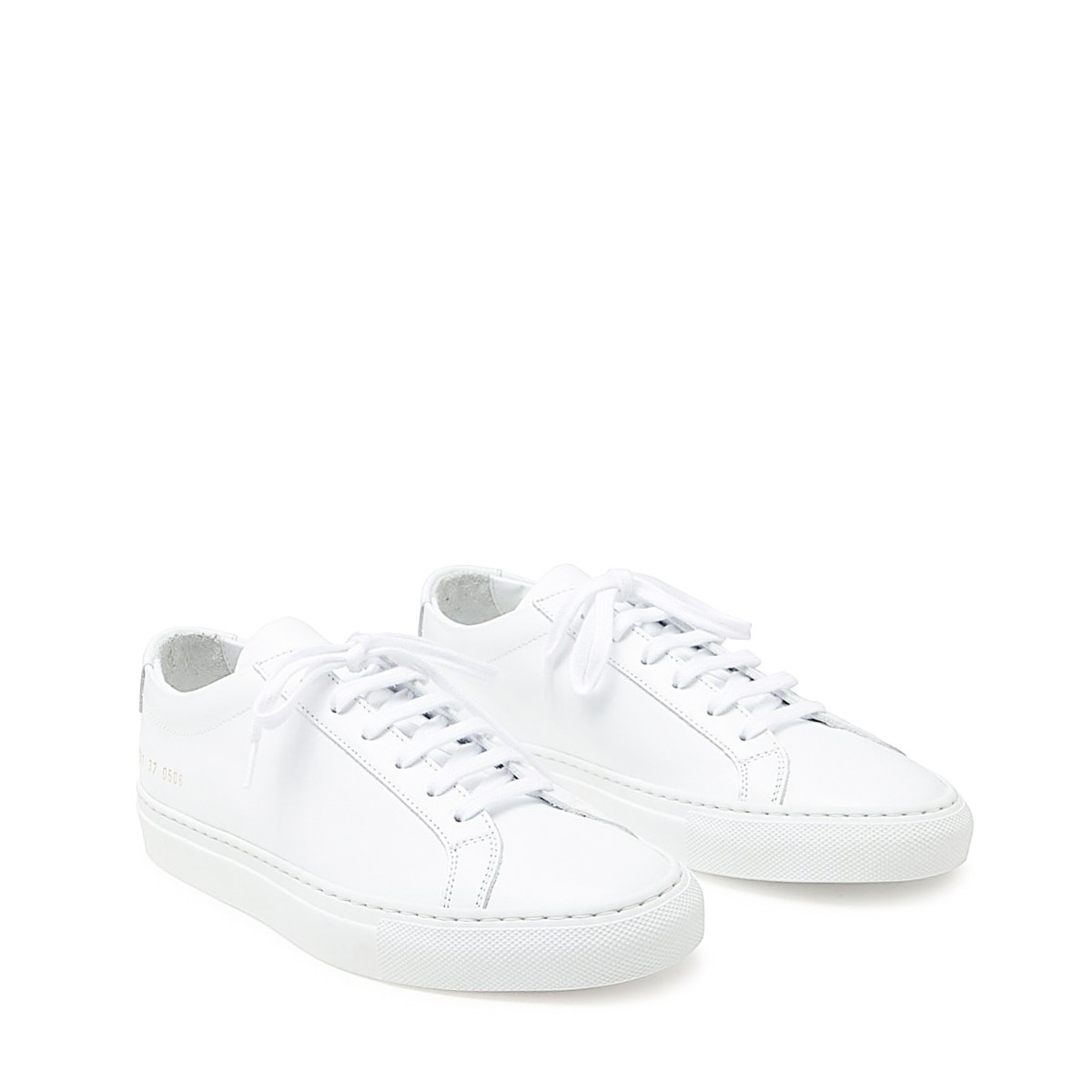 WHITE LEATHER ACHILLE LOW SNEAKERS WHITE LEATHER ACHILLE LOW SNEAKERS