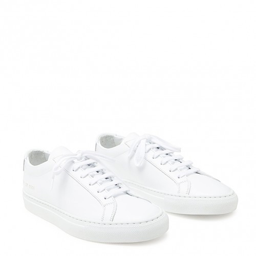 WHITE LEATHER ACHILLE LOW SNEAKERS