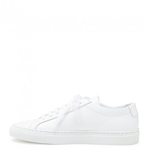 WHITE LEATHER ACHILLE LOW SNEAKERS