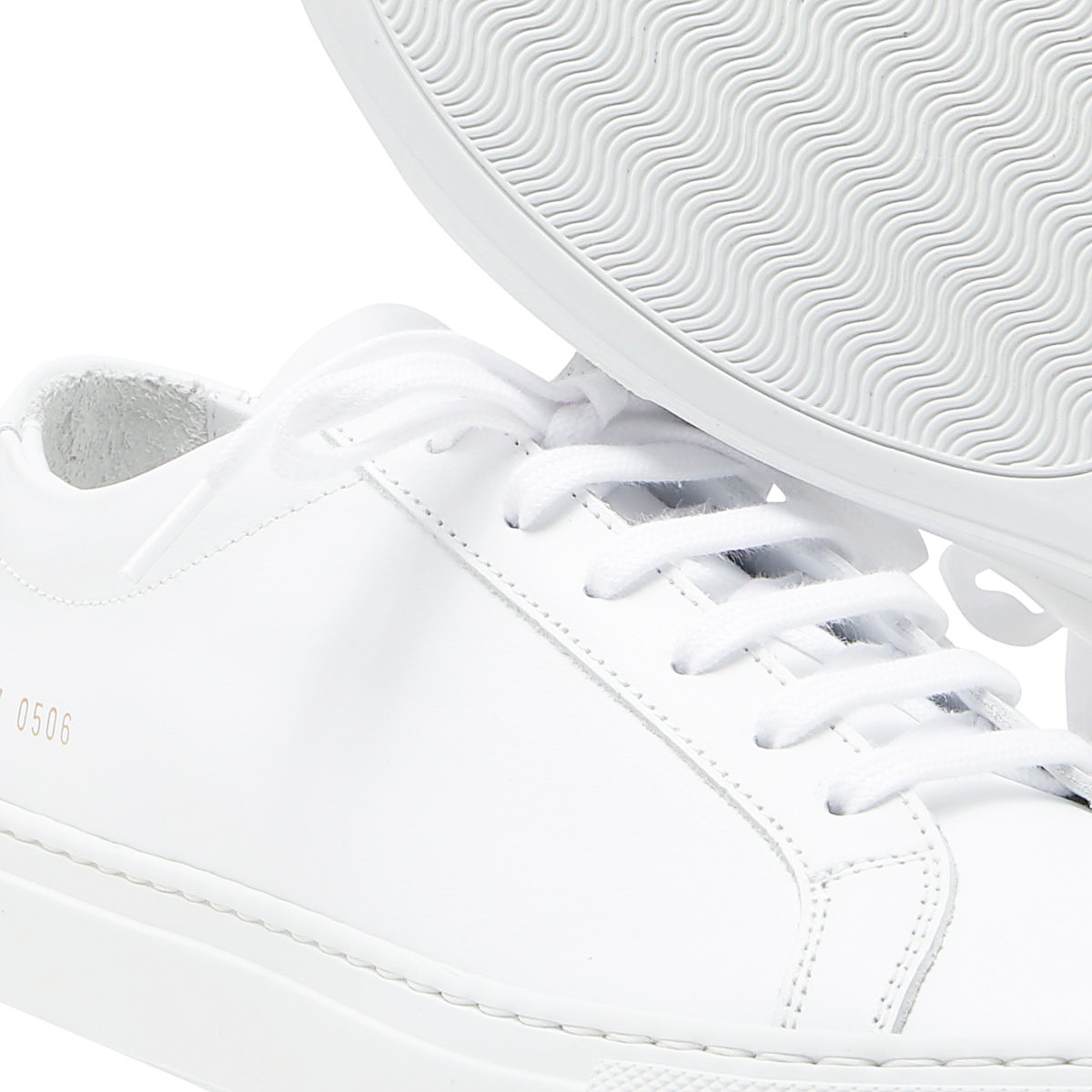 WHITE LEATHER ACHILLE LOW SNEAKERS WHITE LEATHER ACHILLE LOW SNEAKERS