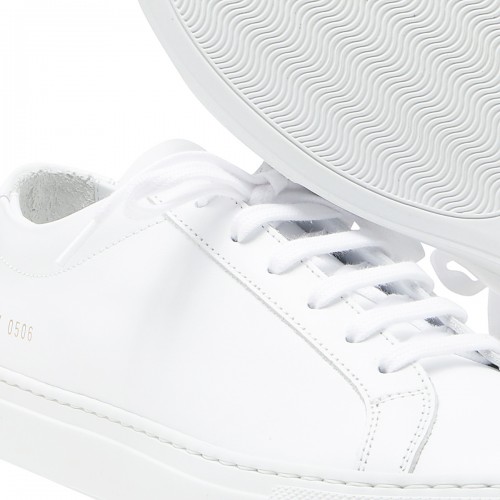 WHITE LEATHER ACHILLE LOW SNEAKERS