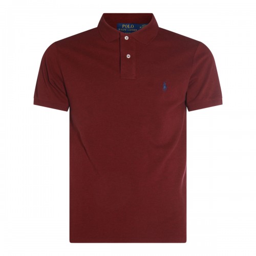 DARK RED COTTON POLO SHIRT