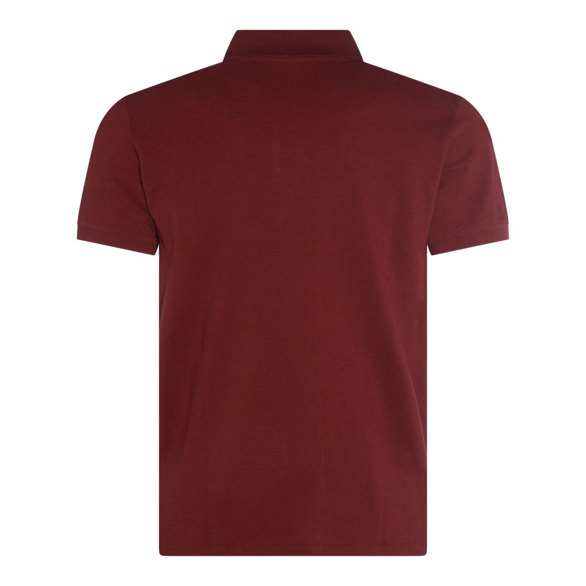 DARK RED COTTON POLO SHIRT