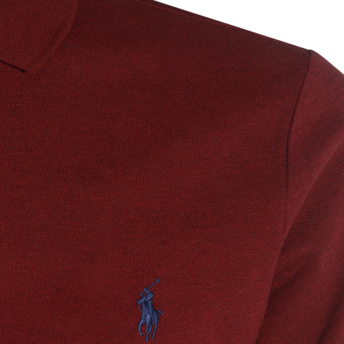 DARK RED COTTON POLO SHIRT