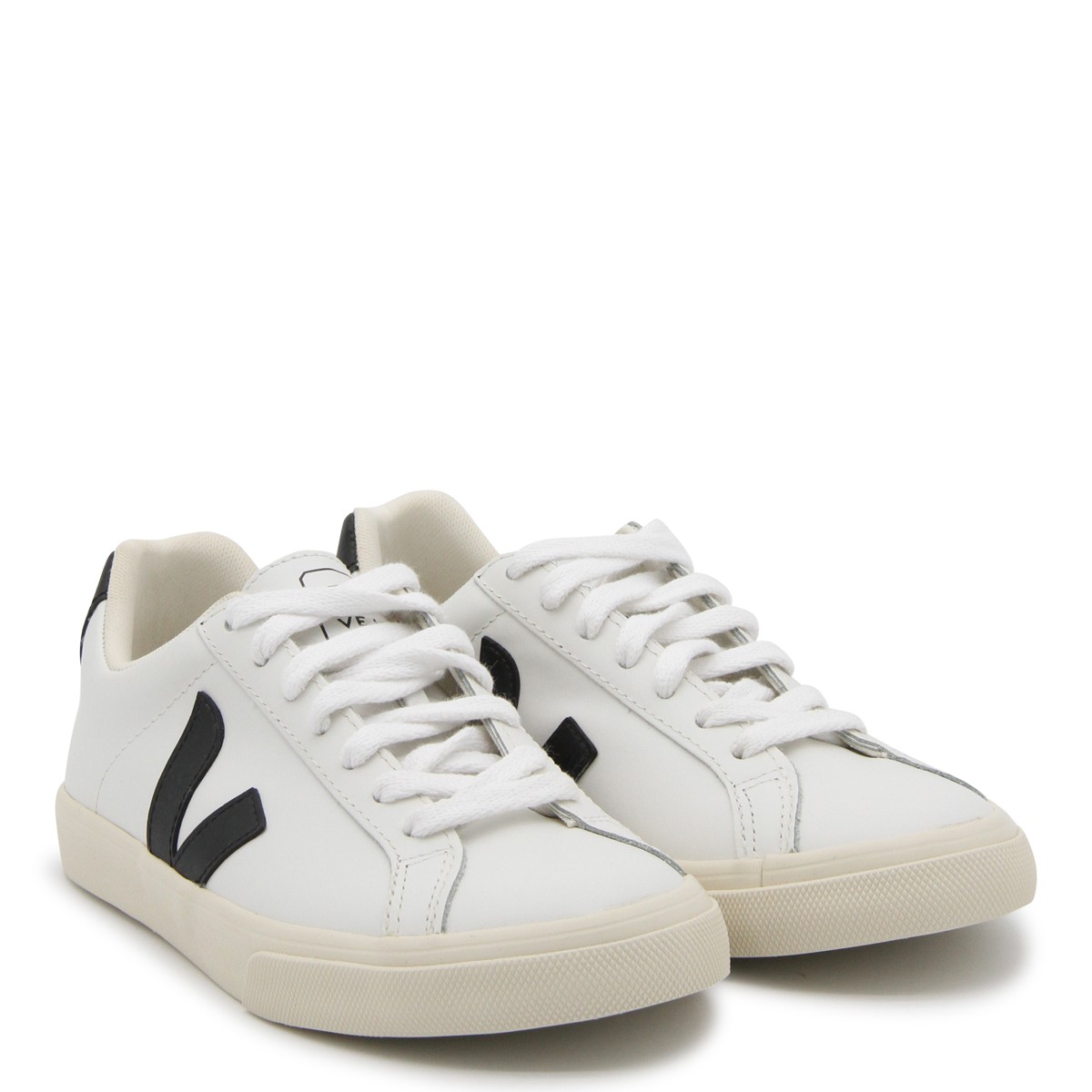 WHITE AND BLACK ESPLAR SNEAKERS WHITE AND BLACK ESPLAR SNEAKERS